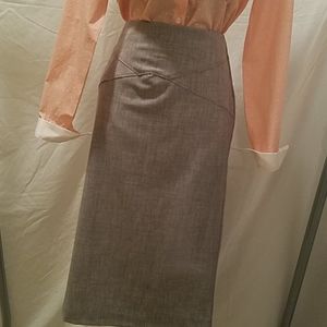 Gray Pencil Skirt Size 2